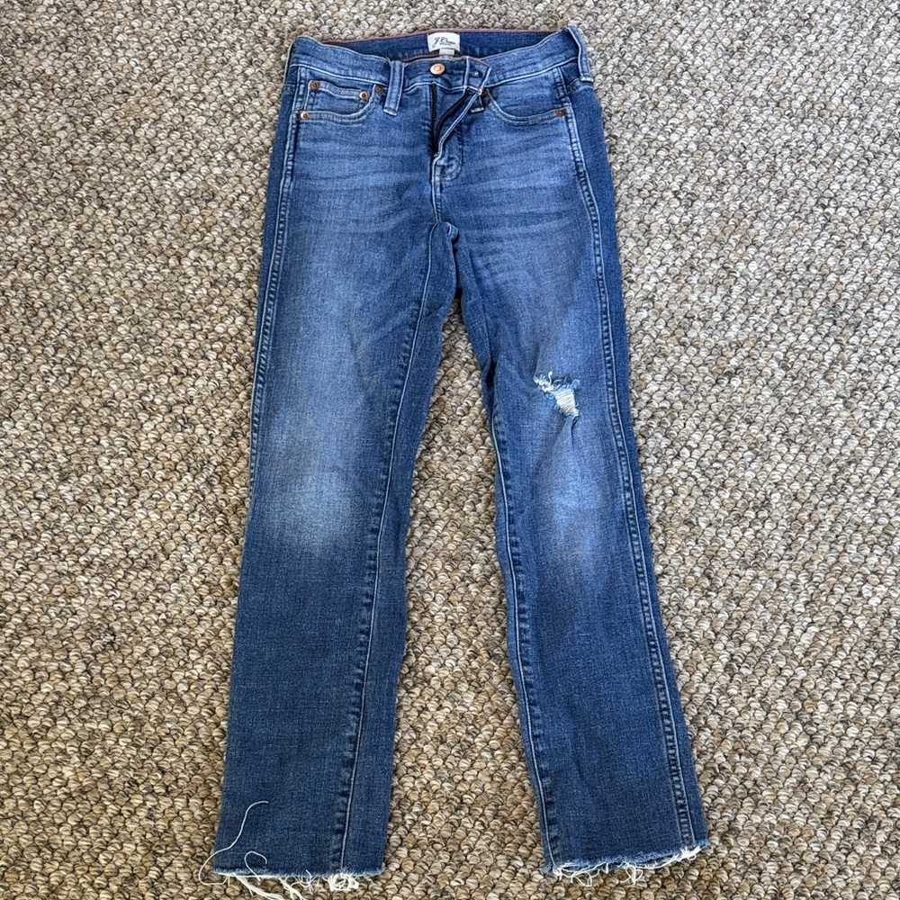 Women’s J. Crew Straight Leg Jeans size 23 inseam approx 26 good condition